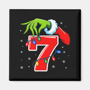 Number 7 Matching 67 Meme Christmas Elf Hand Boys  Magnet