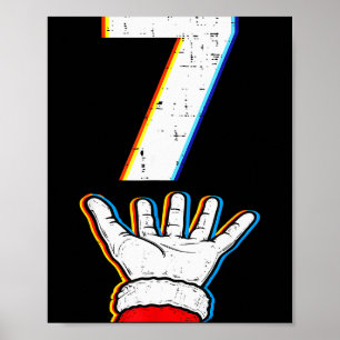 Number 7 Matching 67 Meme Christmas Pajamas Men Wo Poster