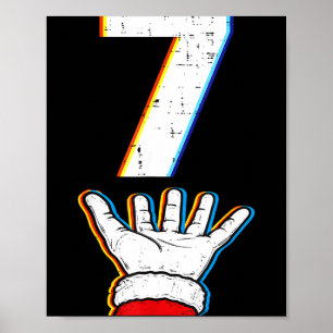 Number 7 Matching 67 Meme Christmas Pajamas Men Wo Poster