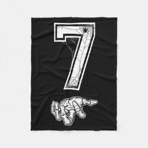 Number 7 Matching 67 Meme Couples Halloween Costum Fleece Blanket