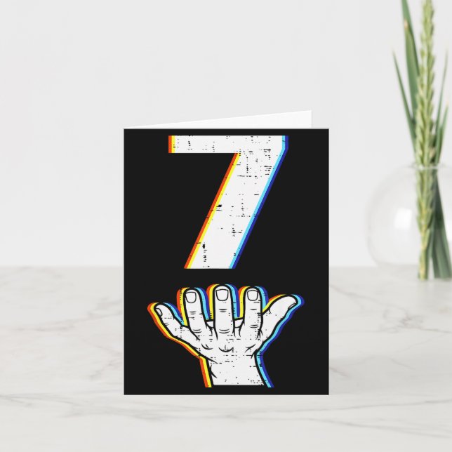 Number 7 Matching 67 Meme Halloween Costume Men Wo Card (Front)