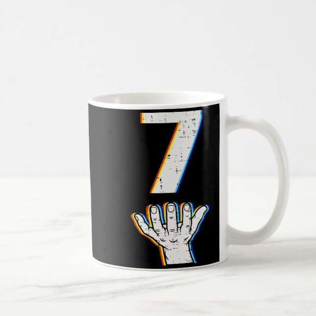 Number 7 Matching 67 Meme Halloween Costume Men Wo Coffee Mug (Right)