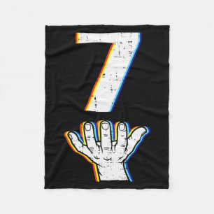 Number 7 Matching 67 Meme Halloween Costume Men Wo Fleece Blanket