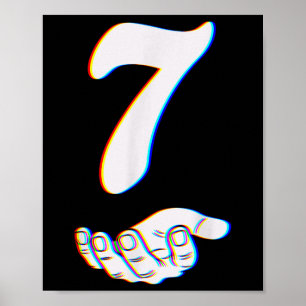 Number 7 Matching 67 Meme Halloween Costume Men Wo Poster