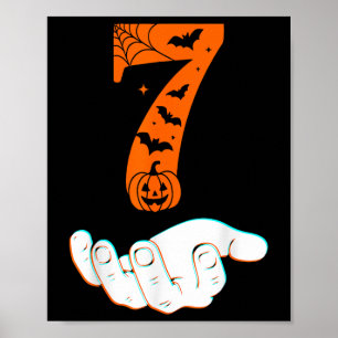 Number 7 Matching 67 Meme Halloween Costume Men Wo Poster