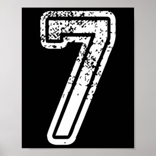 Number 7 Matching 67 Meme Halloween Costume Men Wo Poster
