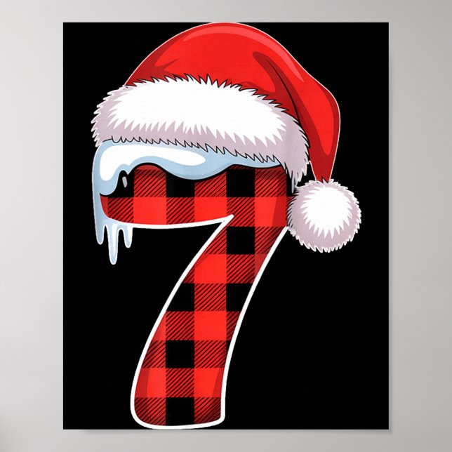 Number 7 Matching 6 7 Meme Christmas Costume Men W Poster (Front)