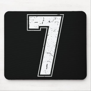 Number 7 Matching Costume 67 Meme Costume Distress Mouse Mat