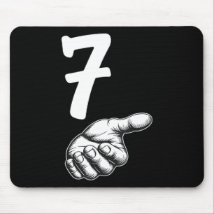 Number 7 Matching Duo 67 Meme Gen Alpha Slang Hall Mouse Mat