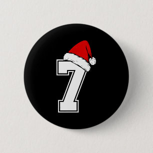 Number 7 Matching Six Seven 6 7 Meme 6 7 Christmas 6 Cm Round Badge