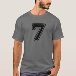 Number 7 Seven Front T-Shirt