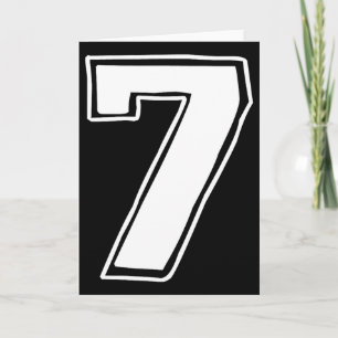 Number 7 Six Seven 6 7 Meme 67 Funny 7th Birthday  Card