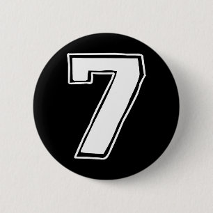 Number 7 Six Seven 6 7 Meme 67 Funny 7th Birthday Cm Round Badge