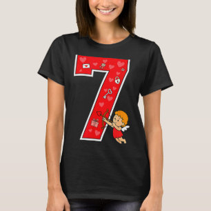 Number 7 Six Seven 6 7 Meme Couple Valentine Match T-Shirt