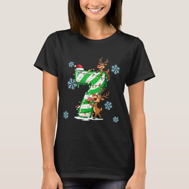 Number 7 Six Seven Gen Z Alpha Slang Ugly Christma T-Shirt (Front)