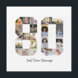 Number 80 Photo Collage<br><div class="desc">This customisable product is where photos are arranged to form the shape of a number. It is often used for milestone celebrations like birthdays, anniversaries, or achievements, allowing users to showcase memorable images within a single, eye-catching display. The designs typically offer spaces for various photo sizes and orientations, ensuring a...</div>