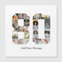 Number 80 Photo Collage