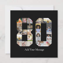 Number 80 Photo Collage