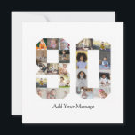 Number 80 Photo Collage Holiday Card<br><div class="desc">This customisable product is where photos are arranged to form the shape of a number. It is often used for milestone celebrations like birthdays, anniversaries, or achievements, allowing users to showcase memorable images within a single, eye-catching display. The designs typically offer spaces for various photo sizes and orientations, ensuring a...</div>