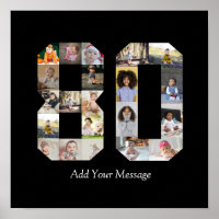 Number 80 Photo Collage