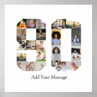 Number 80 Photo Collage