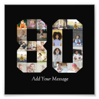 Number 80 Photo Collage