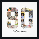 Number 80 Photo Collage Print<br><div class="desc">This customisable product is where photos are arranged to form the shape of a number. It is often used for milestone celebrations like birthdays, anniversaries, or achievements, allowing users to showcase memorable images within a single, eye-catching display. The designs typically offer spaces for various photo sizes and orientations, ensuring a...</div>