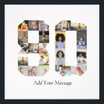 Number 80 Photo Collage Print<br><div class="desc">This customisable product is where photos are arranged to form the shape of a number. It is often used for milestone celebrations like birthdays, anniversaries, or achievements, allowing users to showcase memorable images within a single, eye-catching display. The designs typically offer spaces for various photo sizes and orientations, ensuring a...</div>