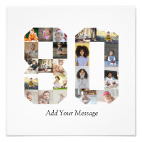 Number 80 Photo Collage