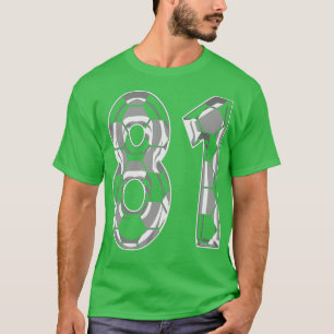 Number 81 Jersey 81 Mum Player Fan T-Shirt