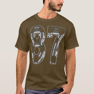 Number 87 Jersey 87 Mum Player Fan T-Shirt