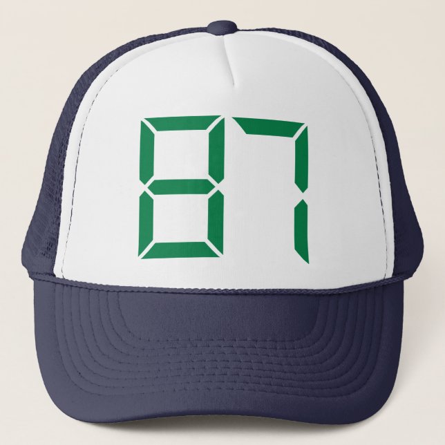 Number – 87 trucker hat (Front)