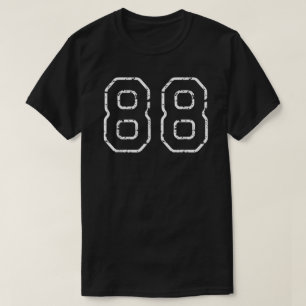 Number 88 Sports Jersey Birthday Age Favorite Luck T-Shirt
