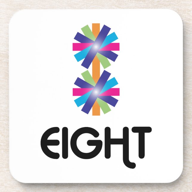 Number 8 creative design coaster (Front)