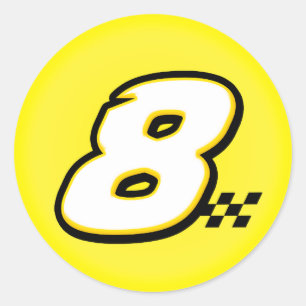 Number 8 - Sticker