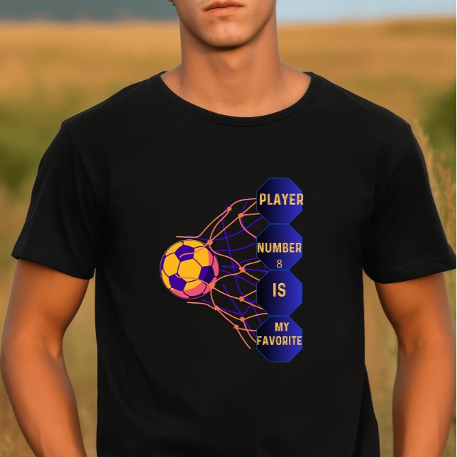 Number 8 Strikes: The Soccer Enthusiast’s Choice T-Shirt (Creator Uploaded)