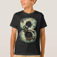 Number 8 Zombie Halloween Theme 8 Year Old Kids