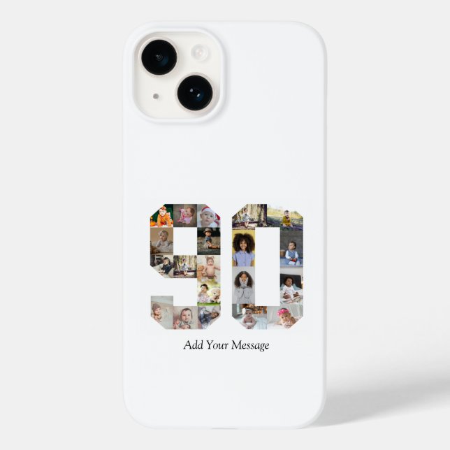 Number 90 Photo Collage Case-Mate iPhone Case (Back)