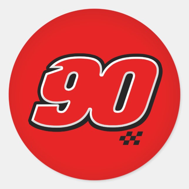 Number 90 - Sticker (Front)
