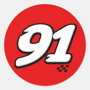 Number 91 - Sticker