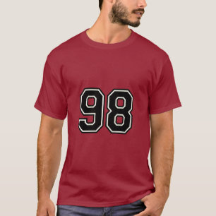 Number 98 Varsity Sports Jersey 98th Birthday T-Shirt