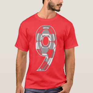Number 9 Jersey 9 Mum Player Fan T-Shirt