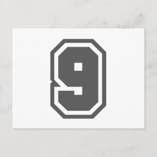 Number 9 postcard