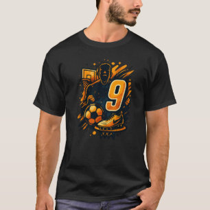 Number 9 Sports T-Shirt – Football & Basketball 