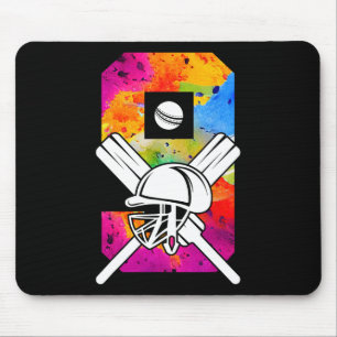 Number 9 Years Cricket 9th Birthday 1 Mouse Mat