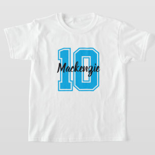 Number And Name Personalised T-Shirt