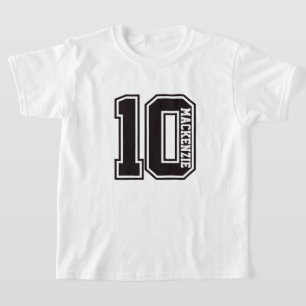 Number And Name Personalised T-Shirt