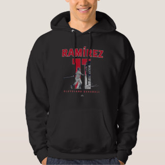 Number and Portrait Jose Ramirez Cleveland MLBPA Hoodie
