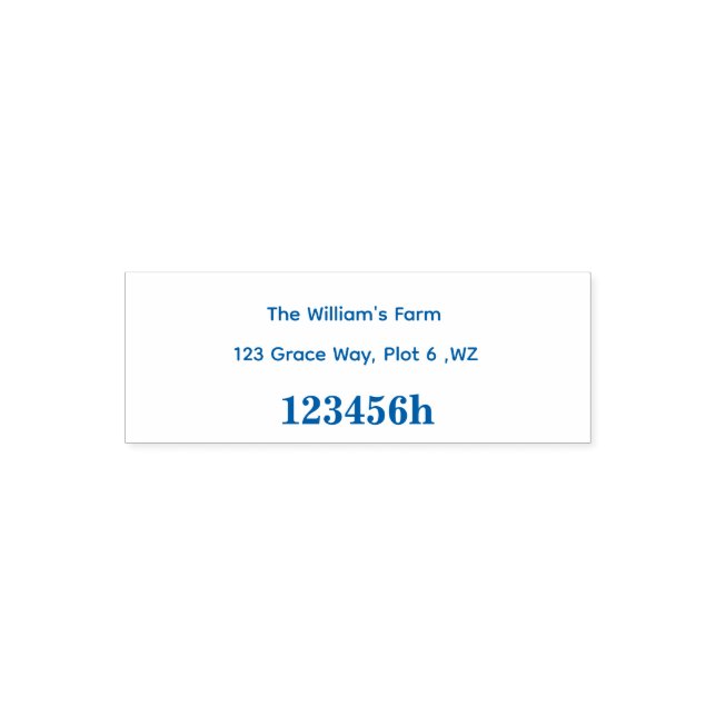 Number Custom Date Stamp (Design)