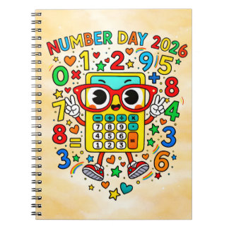 Number Day 2026 Calculator Math Notebook